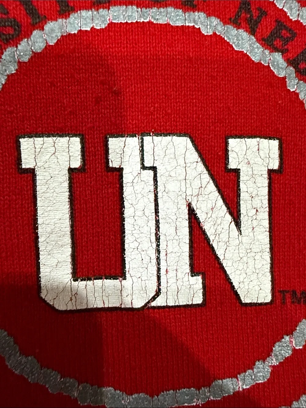 Vintage Retro Team Red Nebraska Cornhuskers Crewneck Sweatshirt